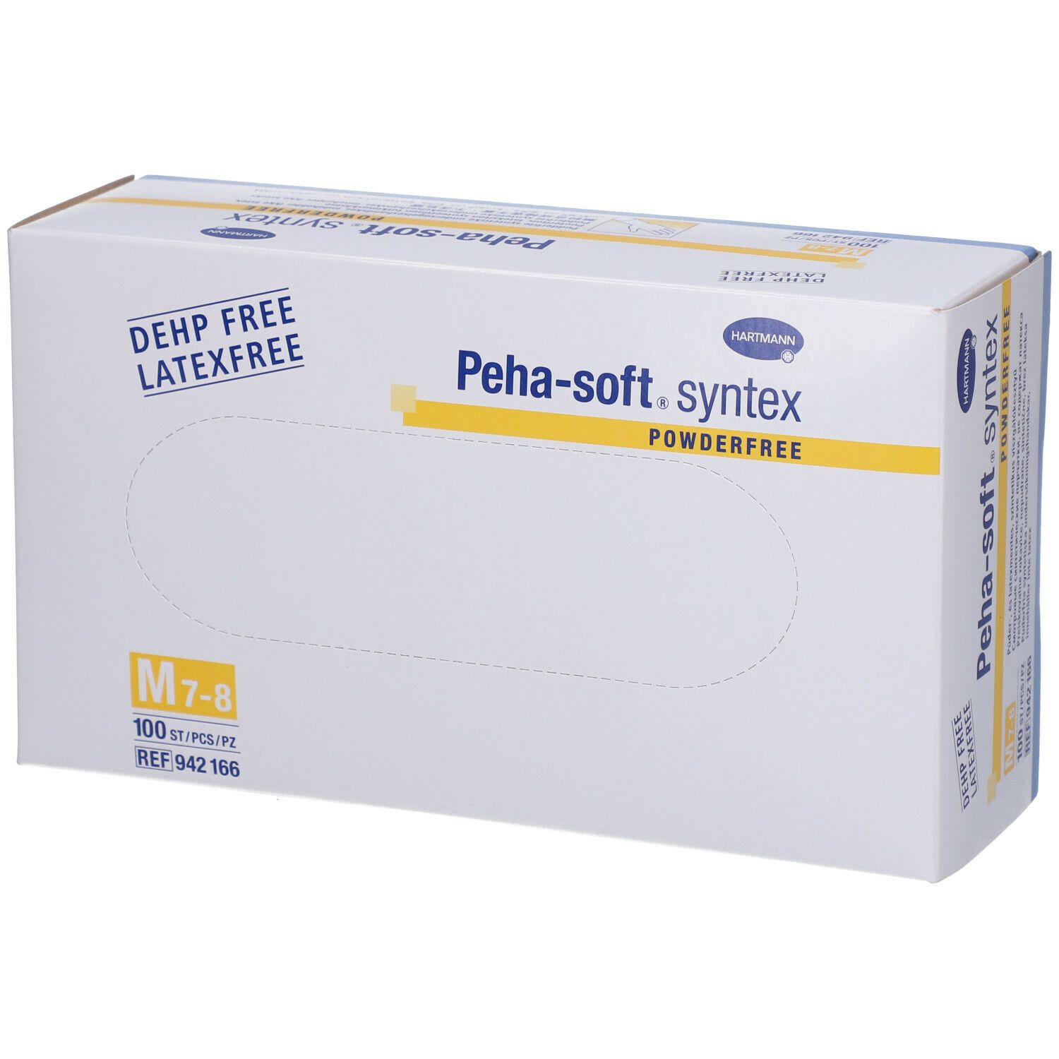 Peha-soft® syntex puderfrei unsteril Untersuchungshandschuhe Gr. M 7 - 8