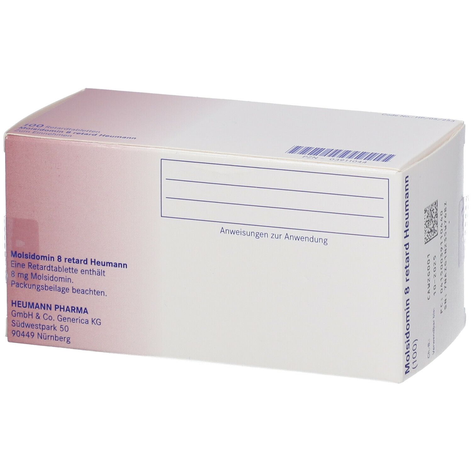 Molsidomin 8 retard Heumann
