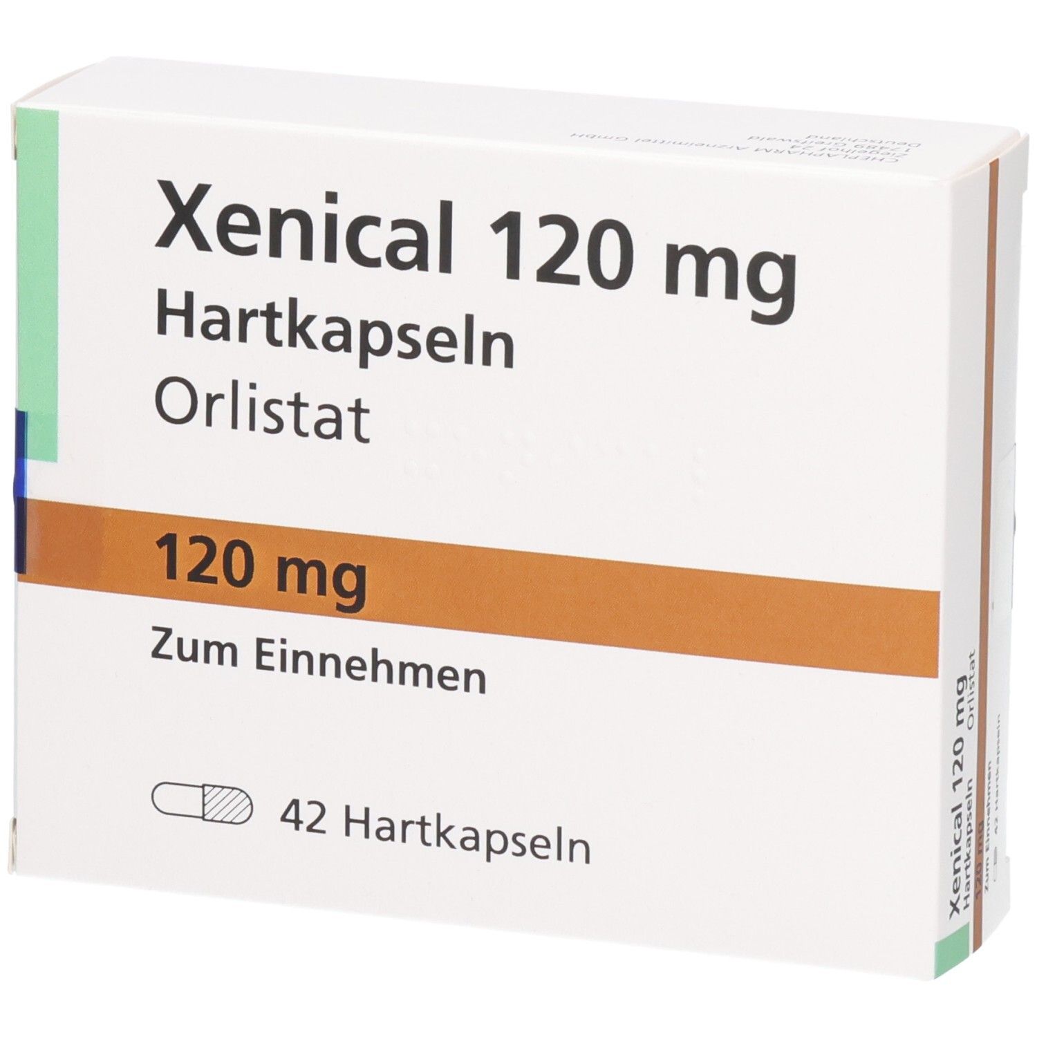 Xenical 120 mg Hartkapseln Orlistat, 42 Kapseln.