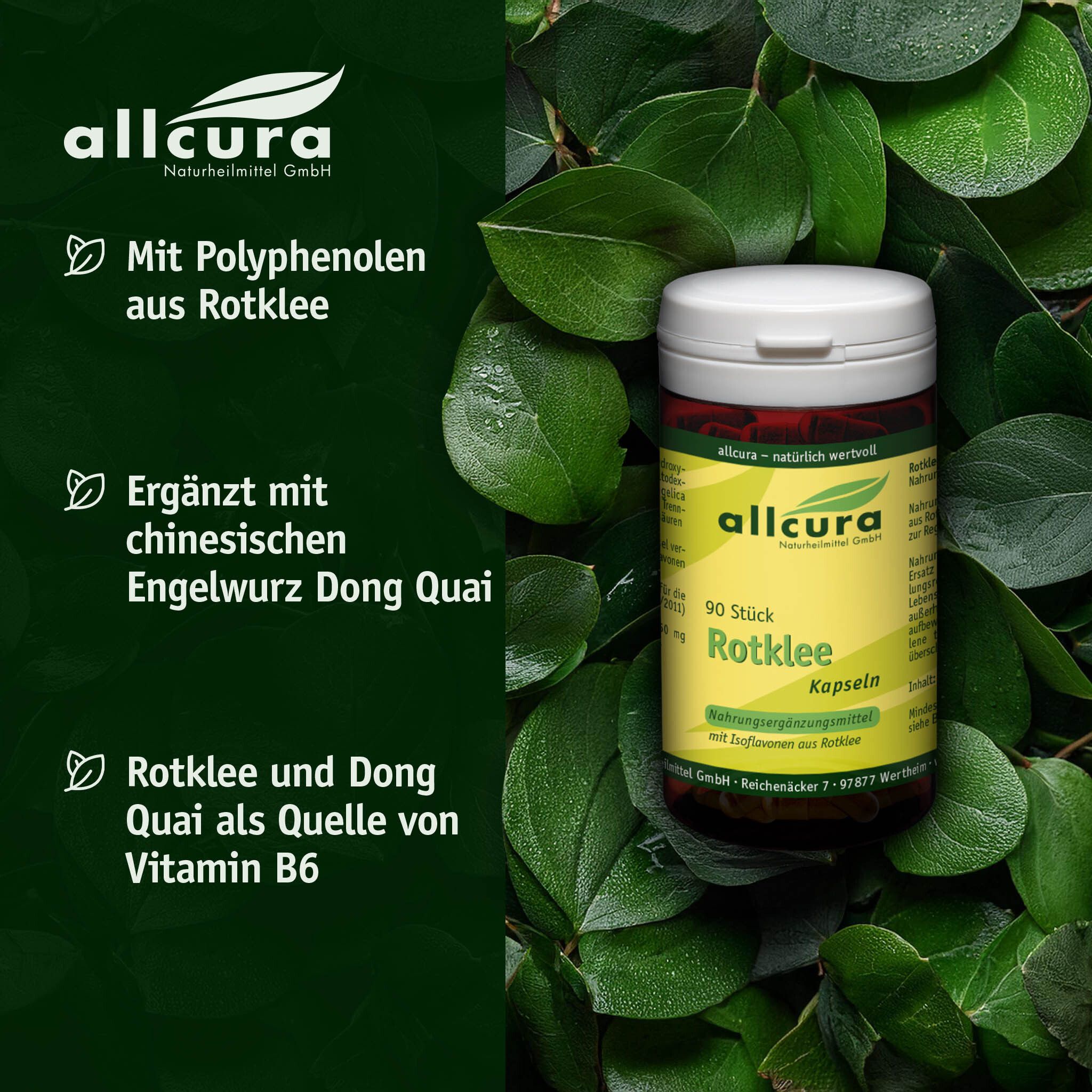 allcura Rotklee Kapseln