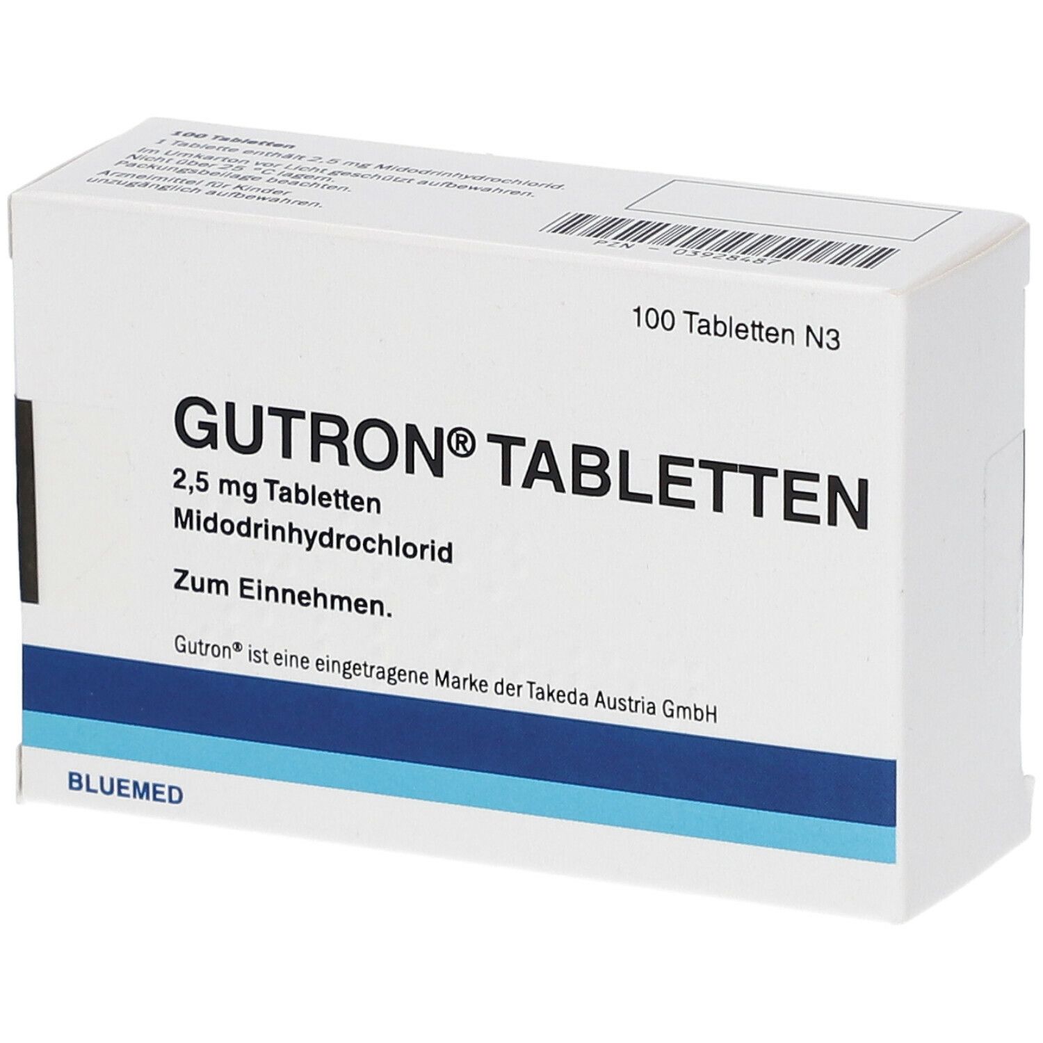 Gutron 2,5 mg 100 St mit dem E-Rezept kaufen - SHOP APOTHEKE
