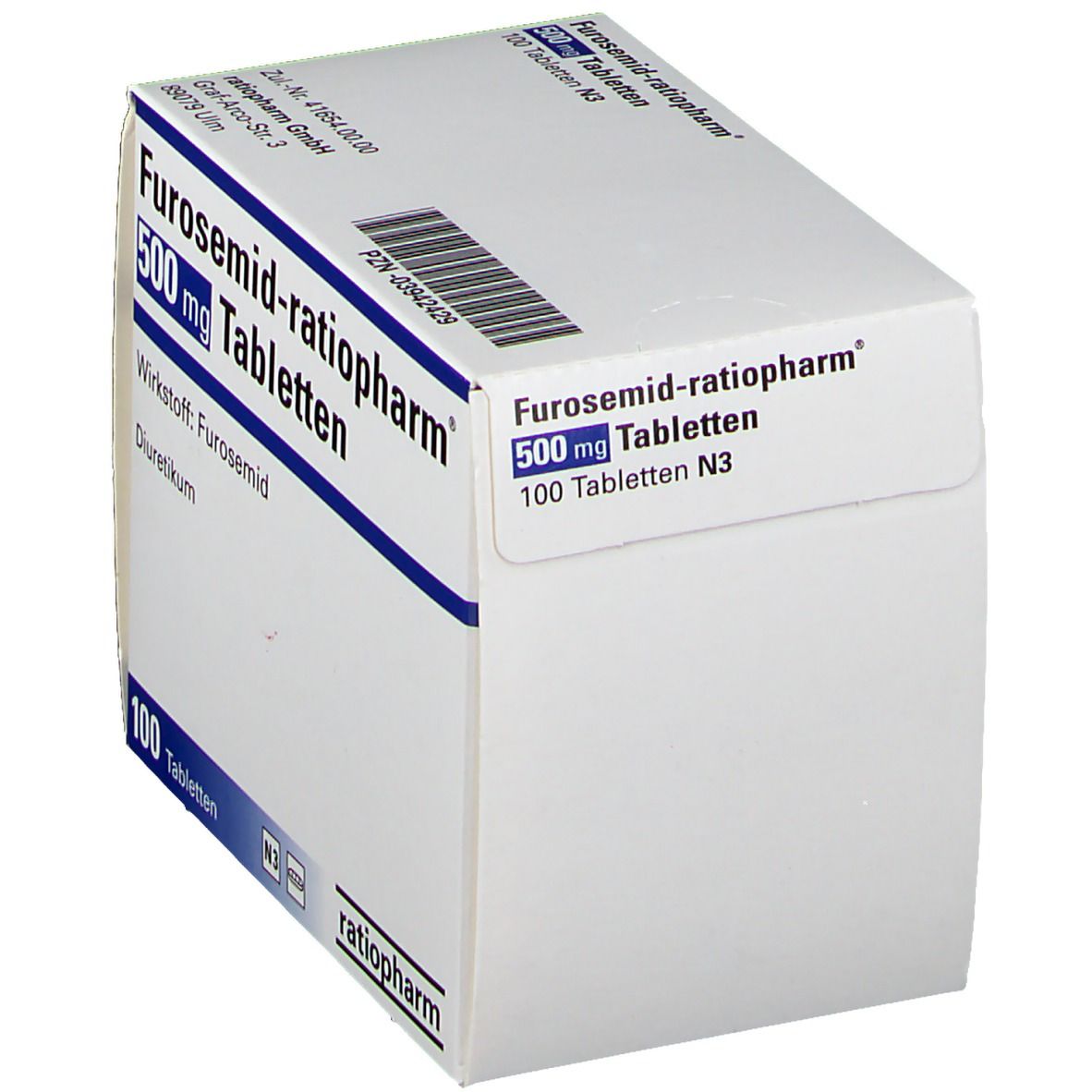 FUROSEMID-ratiopharm 500 mg Tabletten 100 St