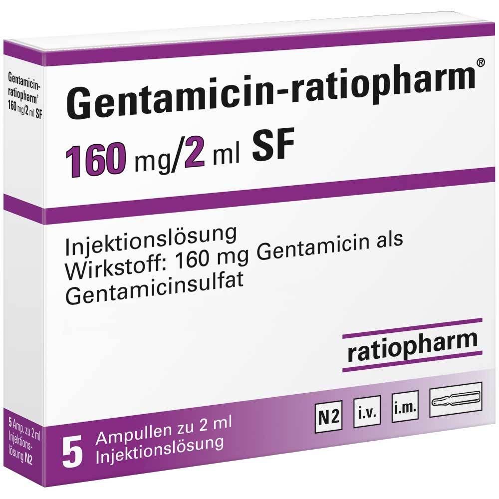 Gentamicin-ratiopharm® 160 mg/2 ml SF