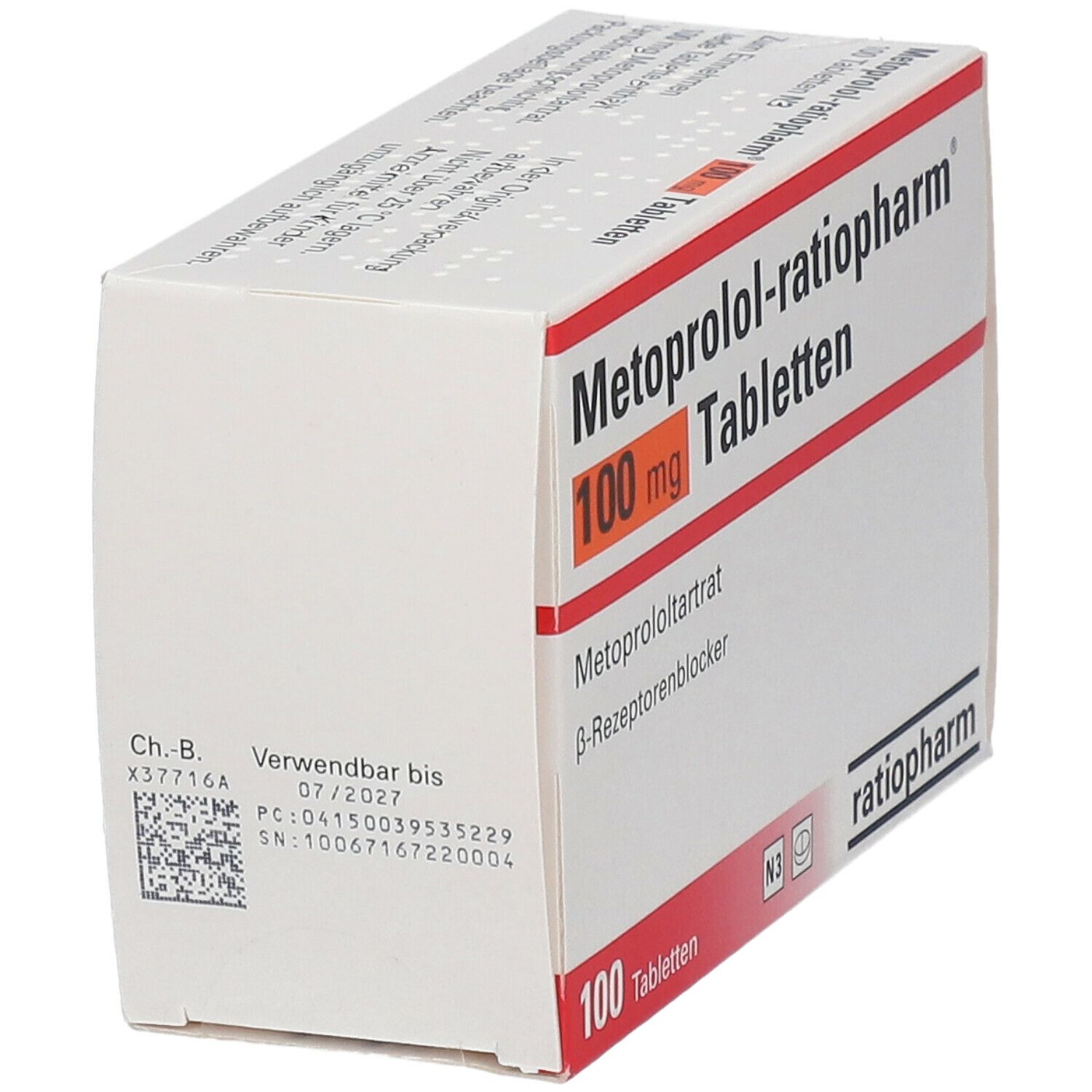 Metoprolol-ratiopharm® 100 mg