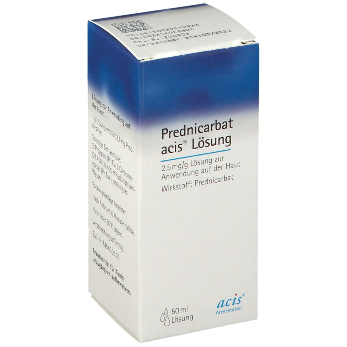 Prednicarbat acis Lösung 50 ml