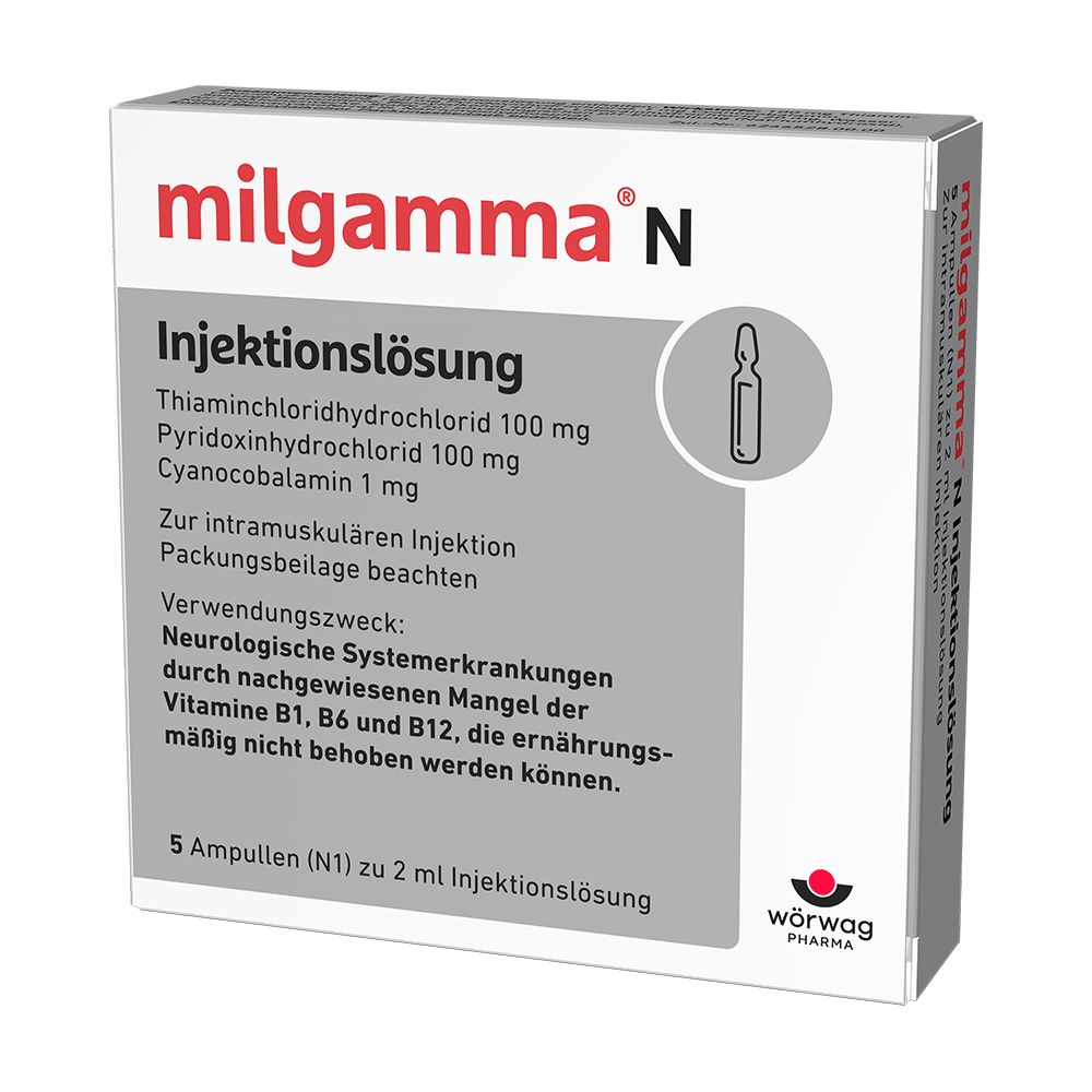 Milgamma N Injektionslösung Ampullen 5x2 ml