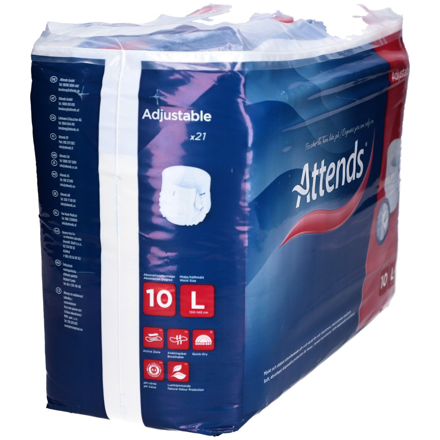Attends® Adjustable 10 L Slip