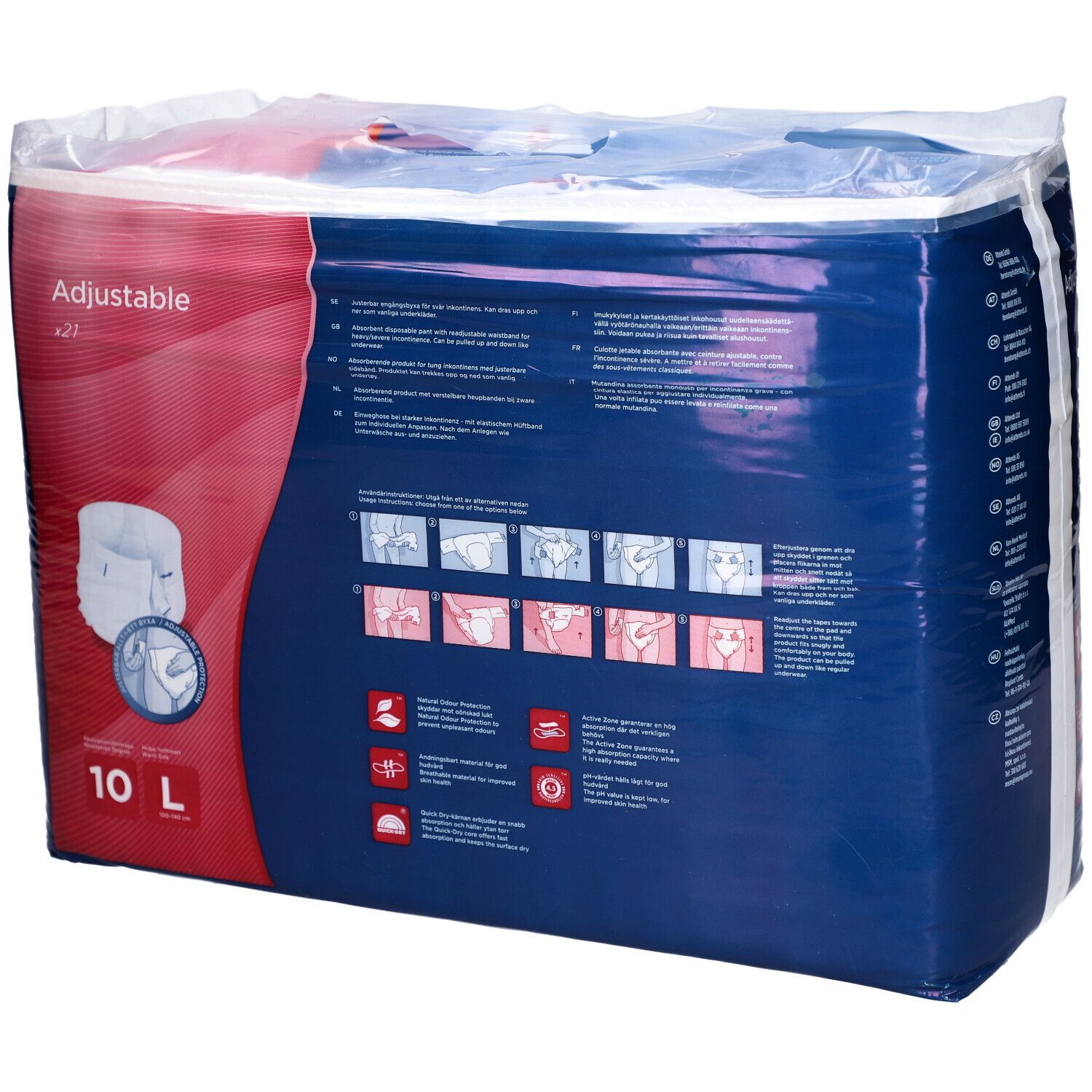 Attends® Adjustable 10 L Slip