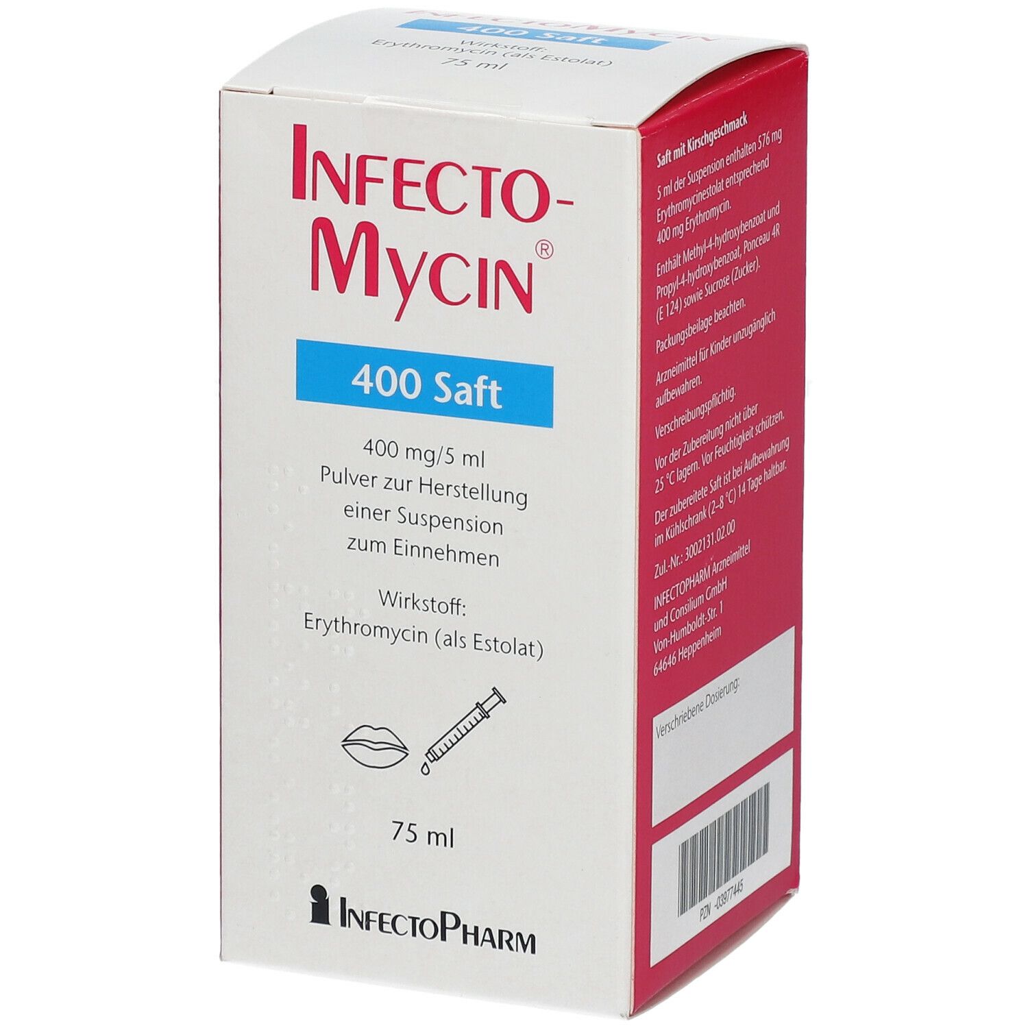 InfectoMycin® 400 Saft 75 ml mit dem ERezept kaufen Shop Apotheke
