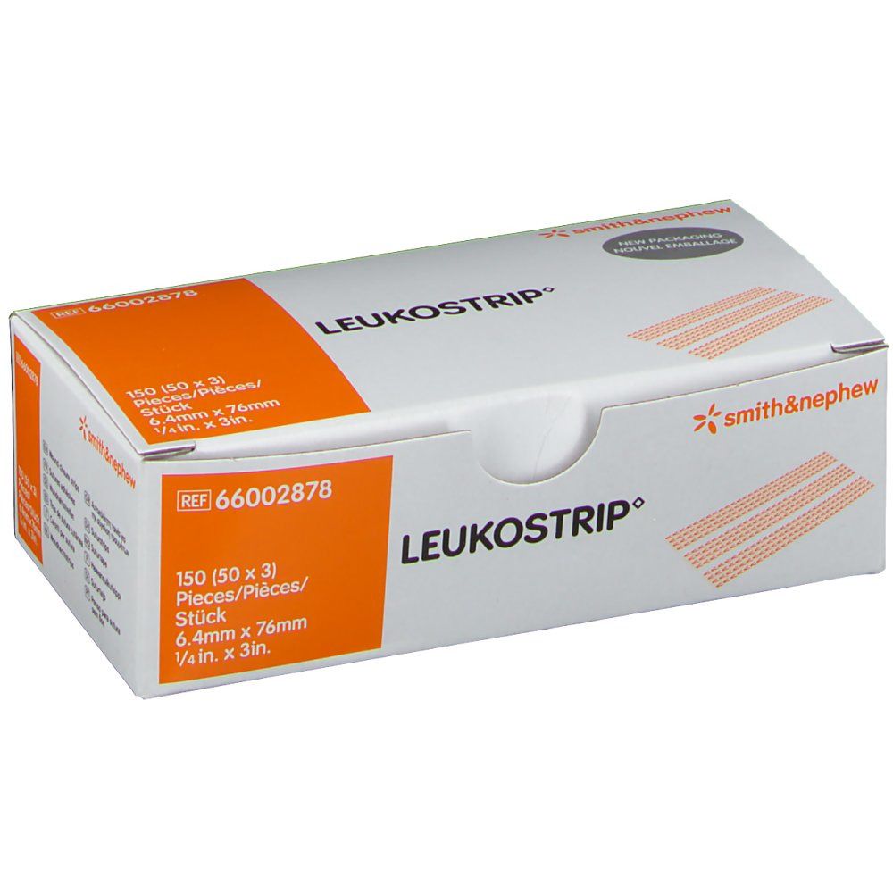 Leukostrip® Wundnahtstreifen 6,4 x 76 mm OP-Box steril 50X3 St Pflaster