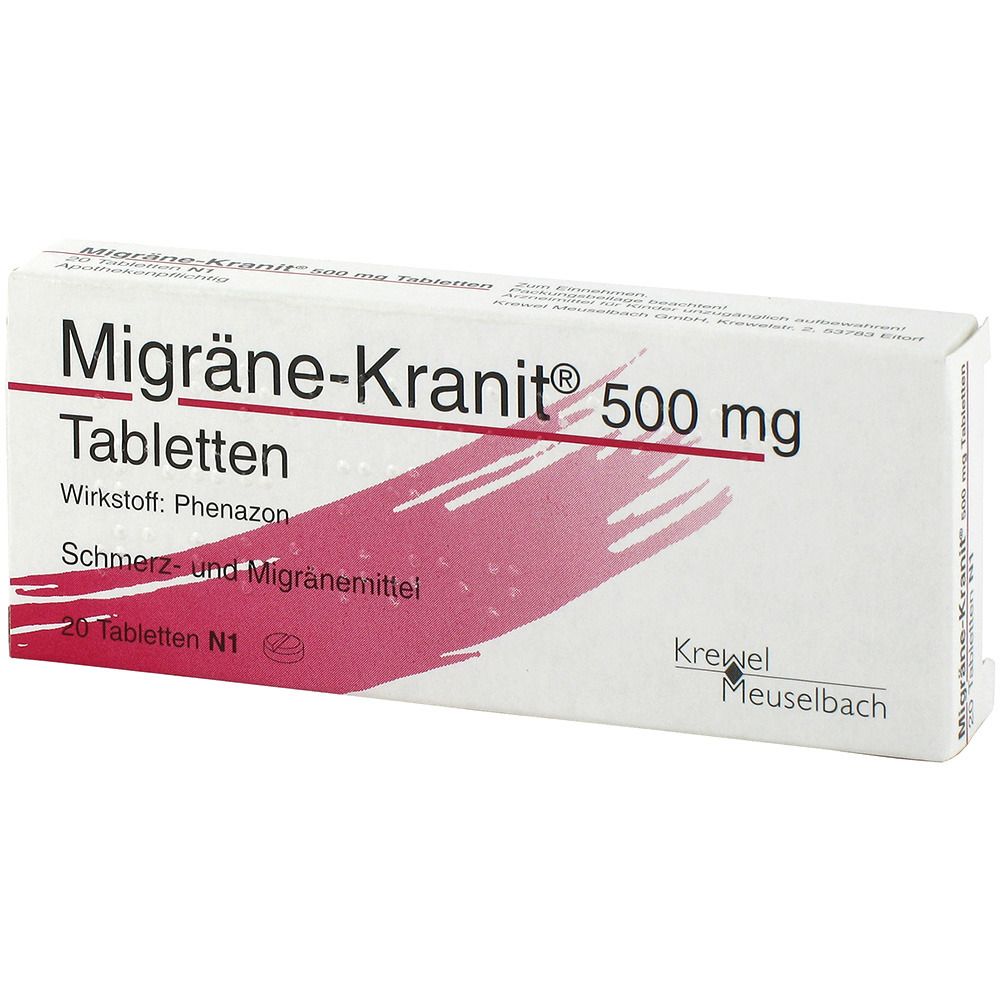 Migräne-Kranit® 500 mg Tabletten 20 St Tabletten
