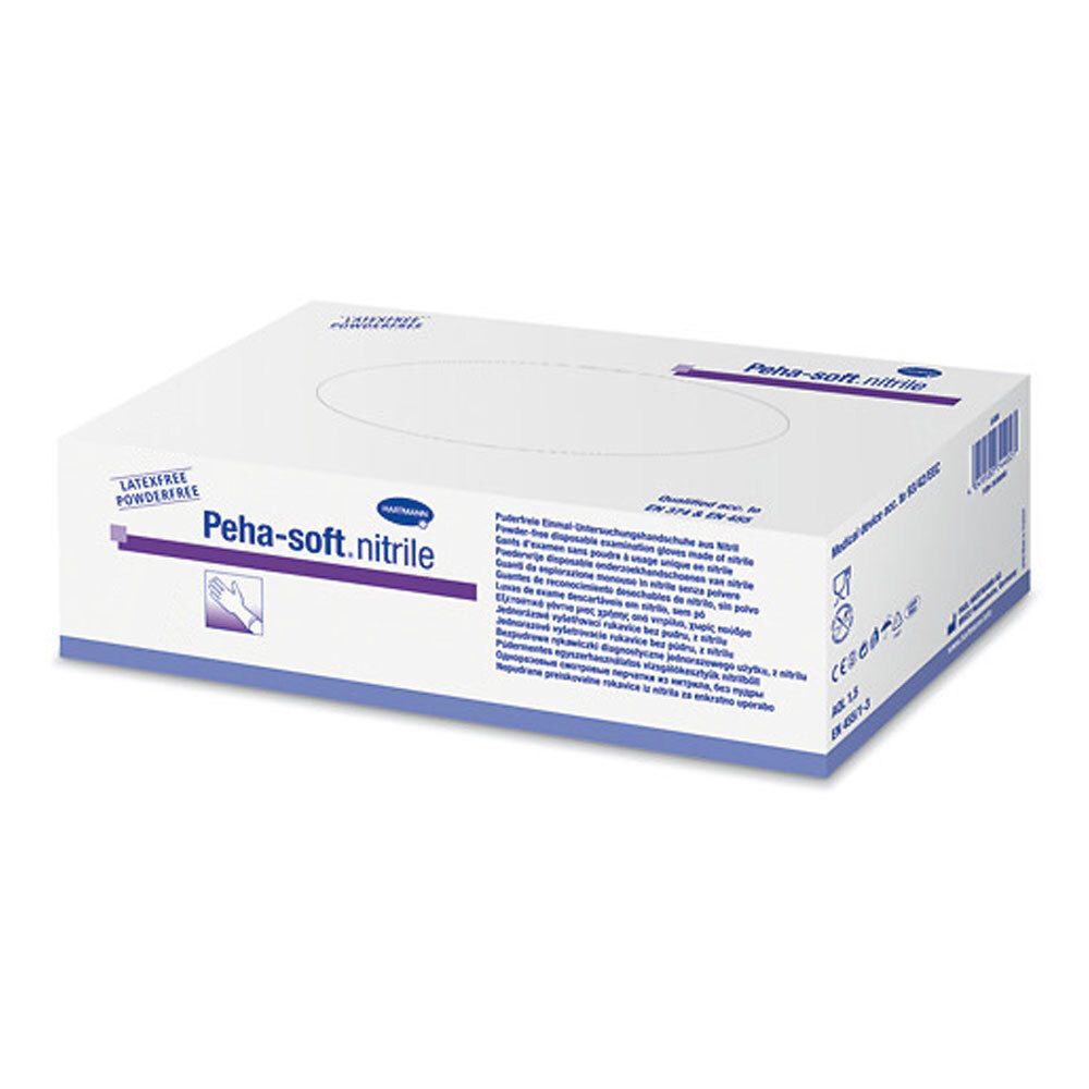 Peha-soft® nitrile puderfrei unsteril Untersuchungshandschuhe Gr. XS 5 - 6 100 St Handschuhe