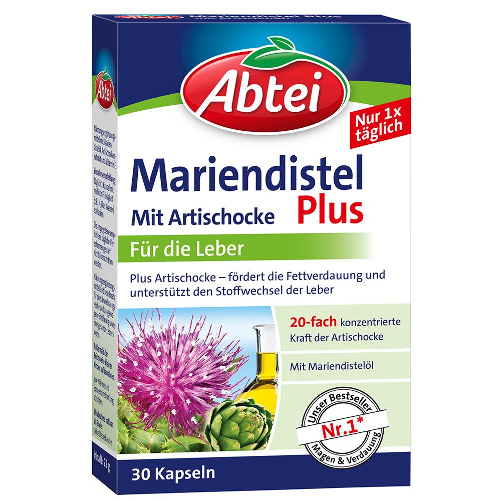 Mariendistel Plus mit Artischocke 30 St Kapseln