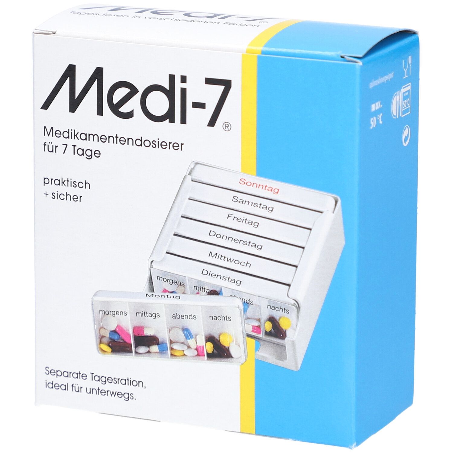 Medikamenten Dosierer weiß 1 St Dose