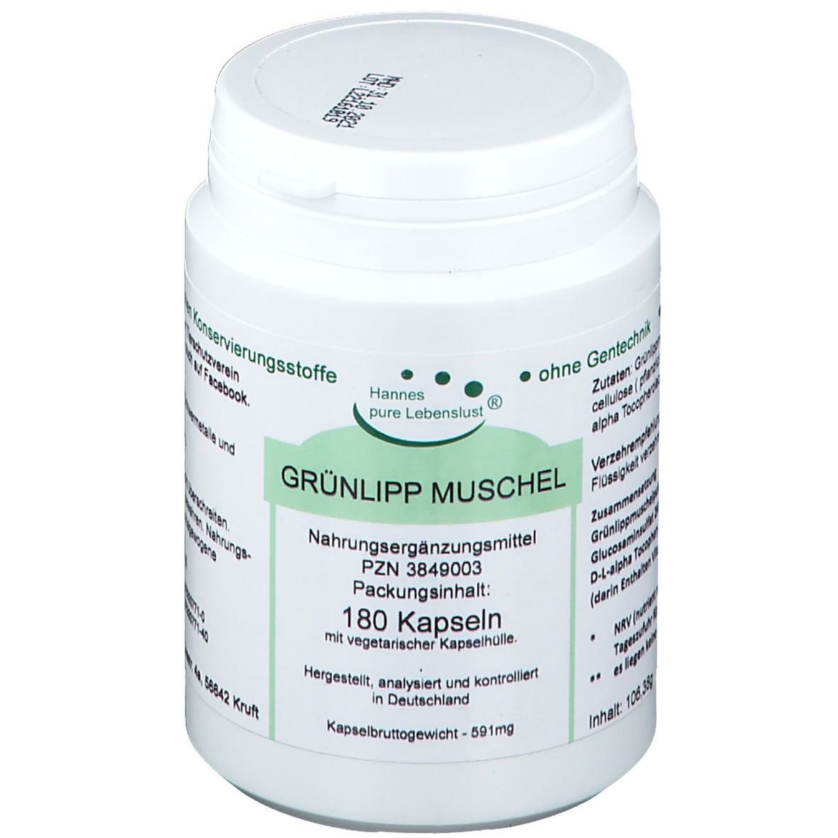 Grünlipp Muschel 180 St Kapseln