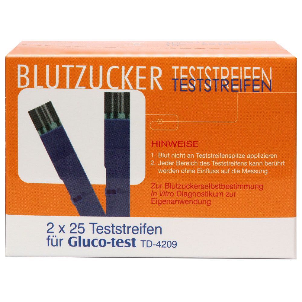 Gluco-test Td-4209 Blutzucker Teststreifen 50 St Teststreifen