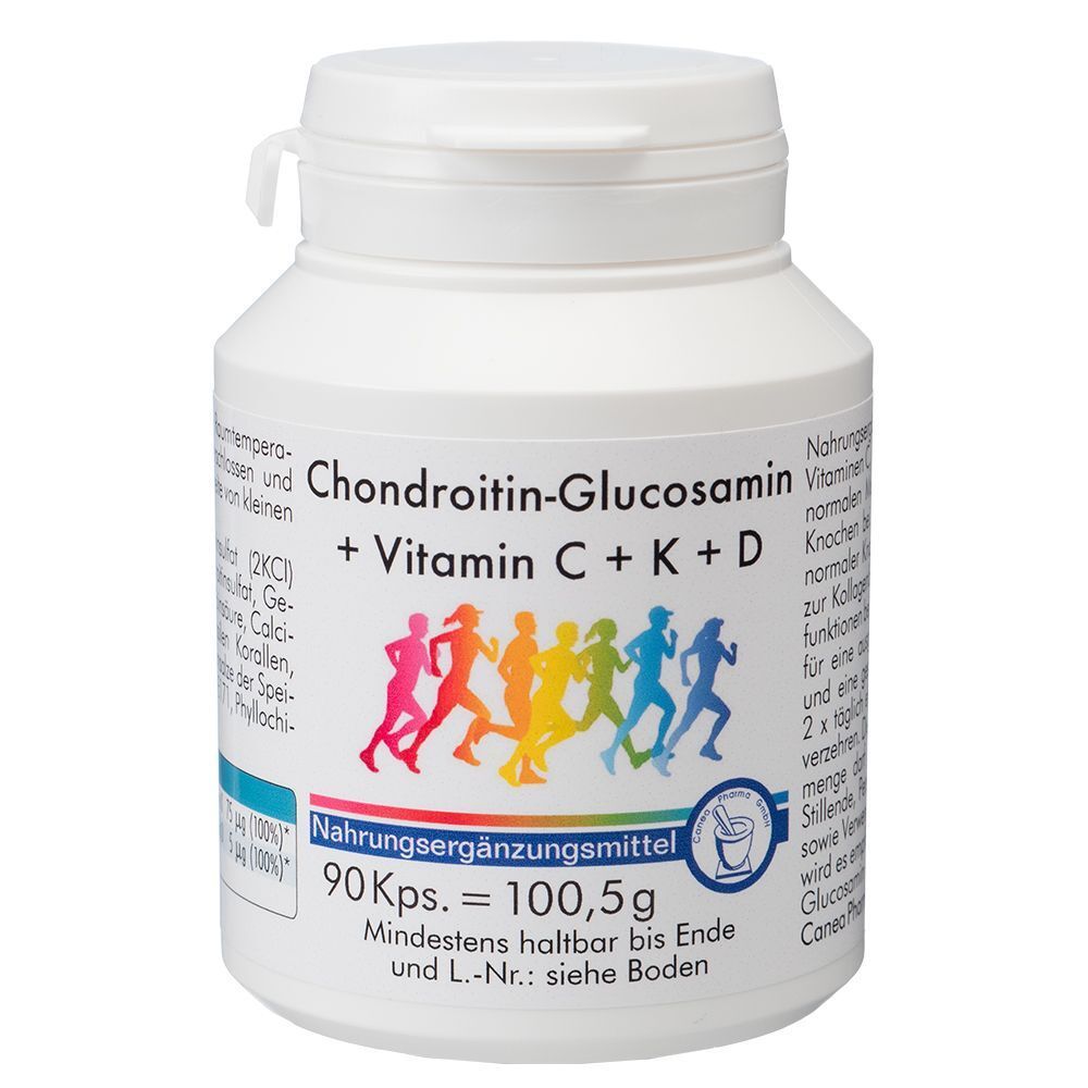 Chondroitin-Glucosamin + Vitamin C + K + D Kapseln 90 St Kapseln
