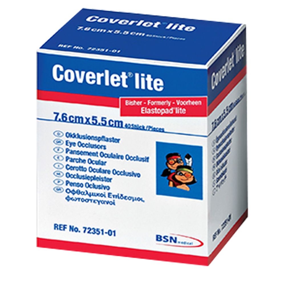 Coverlet® lite Augenpflaster 7,6 cm x 5,5 cm 40 St Pflaster