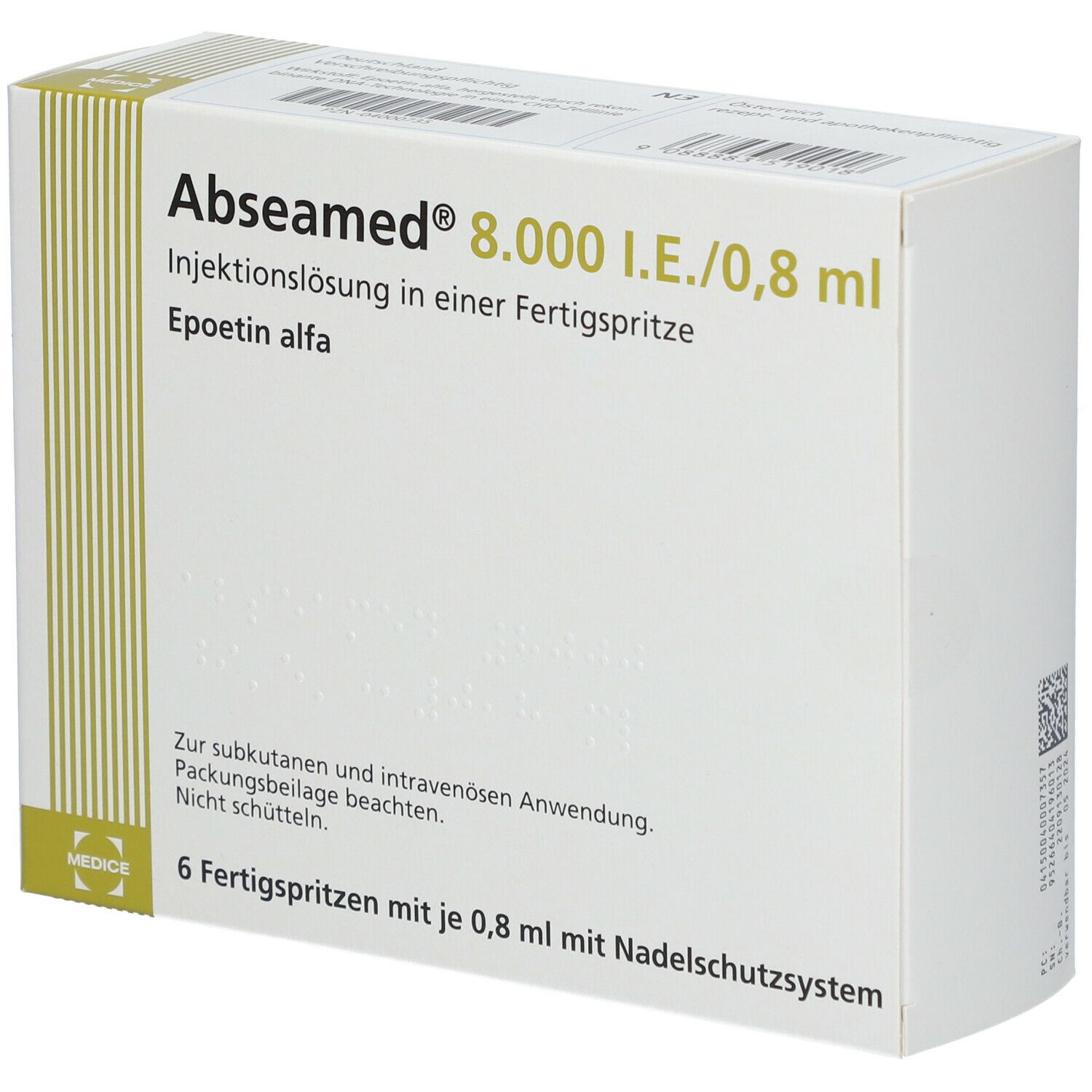 Abseamed® 8.000 I.E./0,8 ml