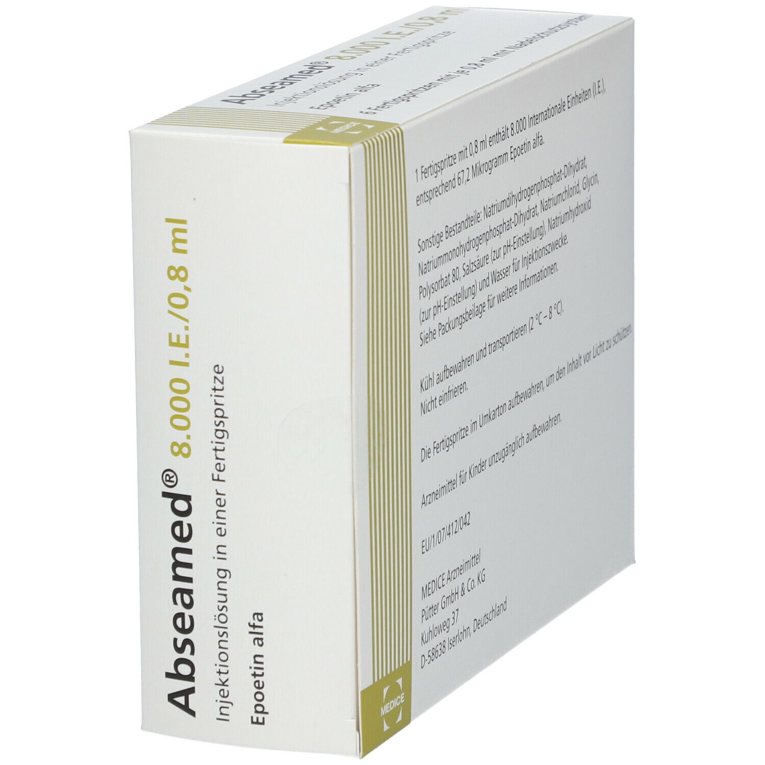 Abseamed® 8.000 I.E./0,8 ml
