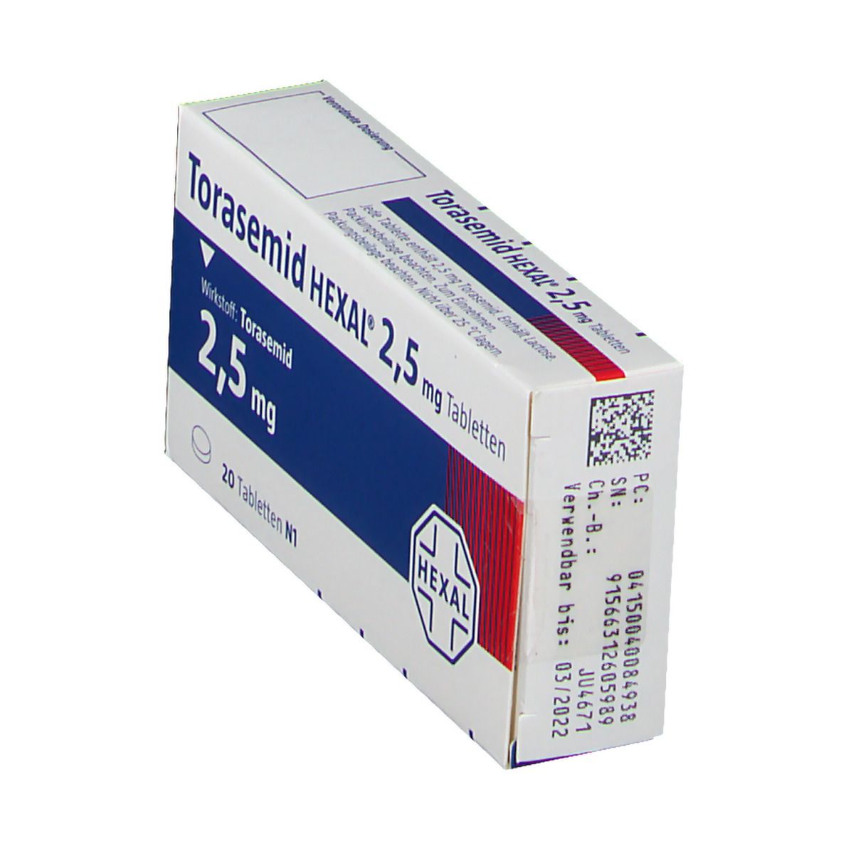 Torasemid Hexal 2,5 mg Tabletten 20 St