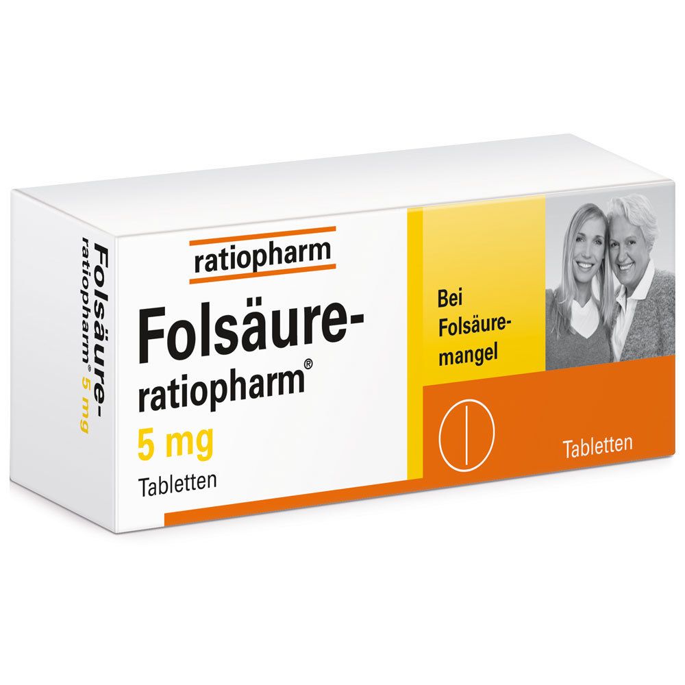 Folsäure-ratiopharm® 5 mg 100 St - shop-apotheke.com