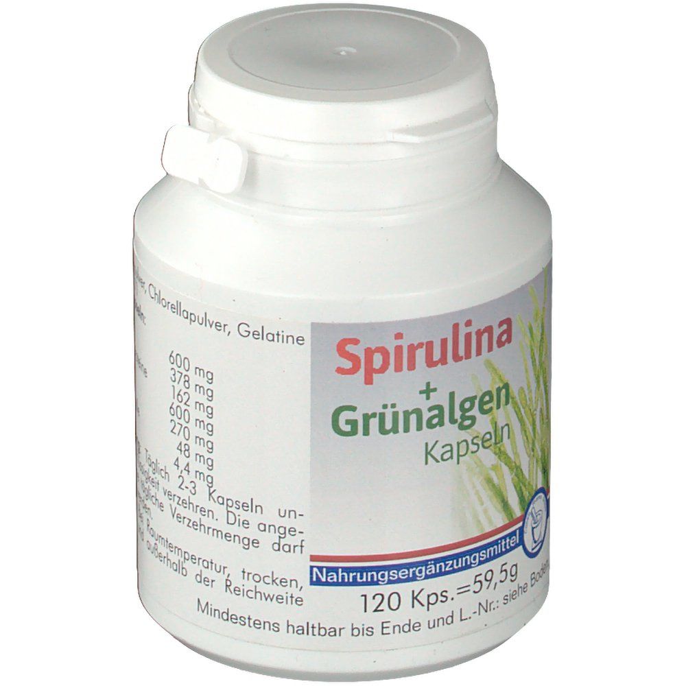 Spirulina + Grünalgen Kapseln