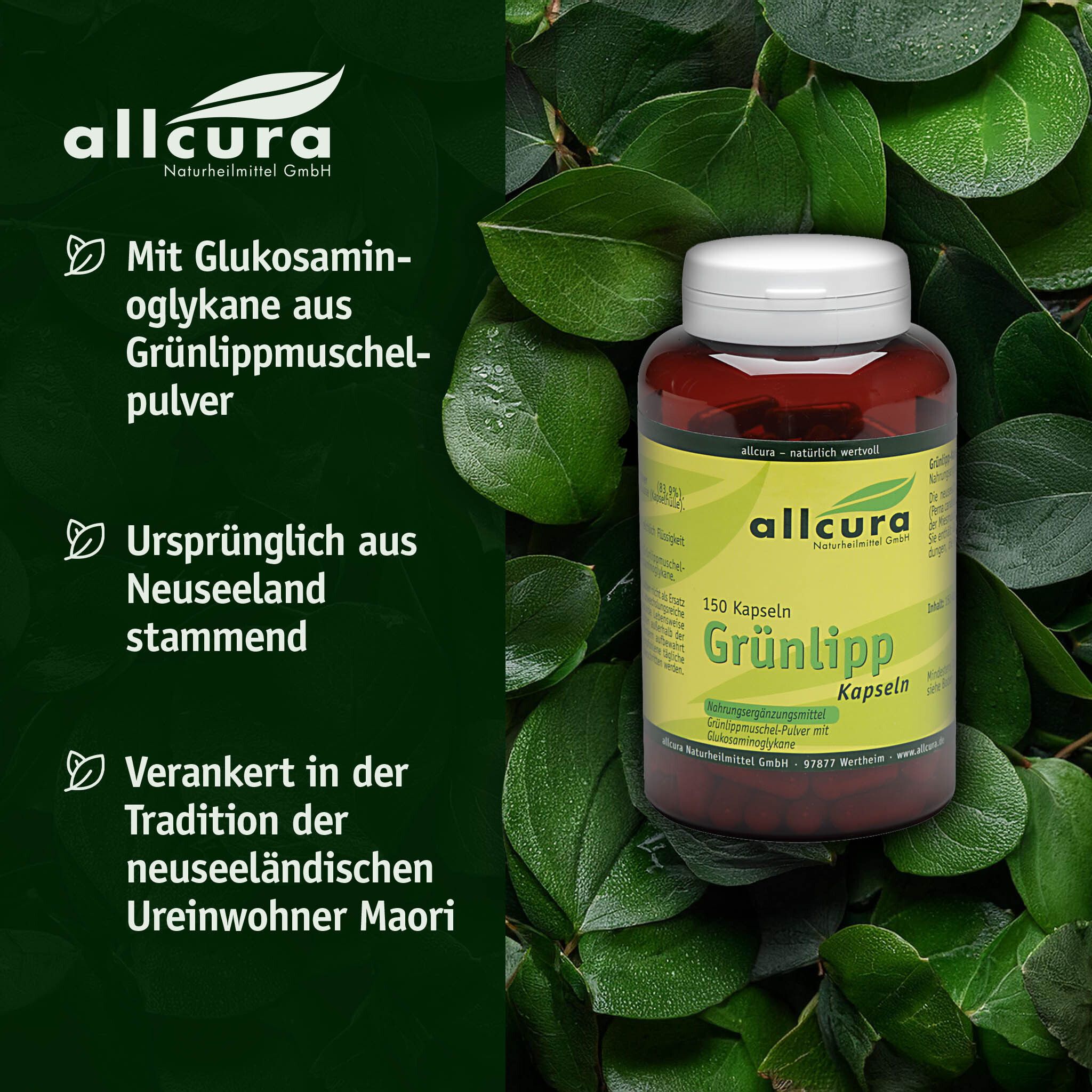 allcura Grünlippmuschel Kapseln