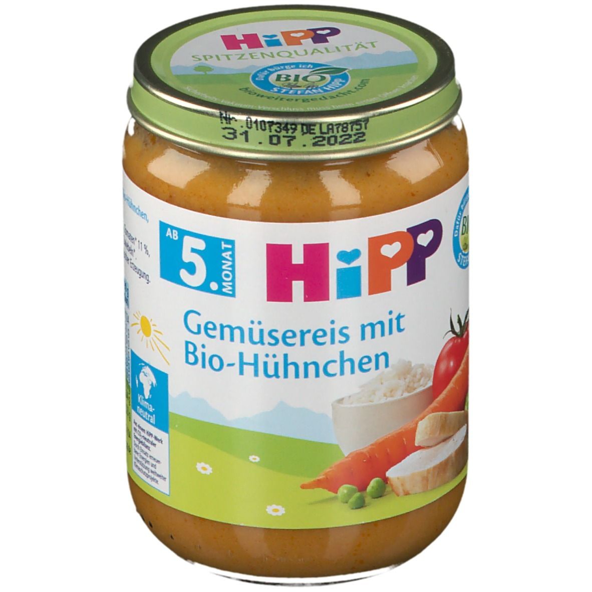 Hipp Gemüsereis mit Bio-Hühnchen ab dem 5. Monat