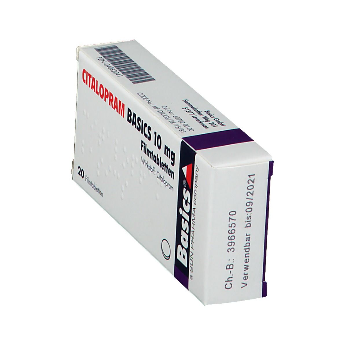 Citalopram Basics 10 mg Filmtabletten 50 St