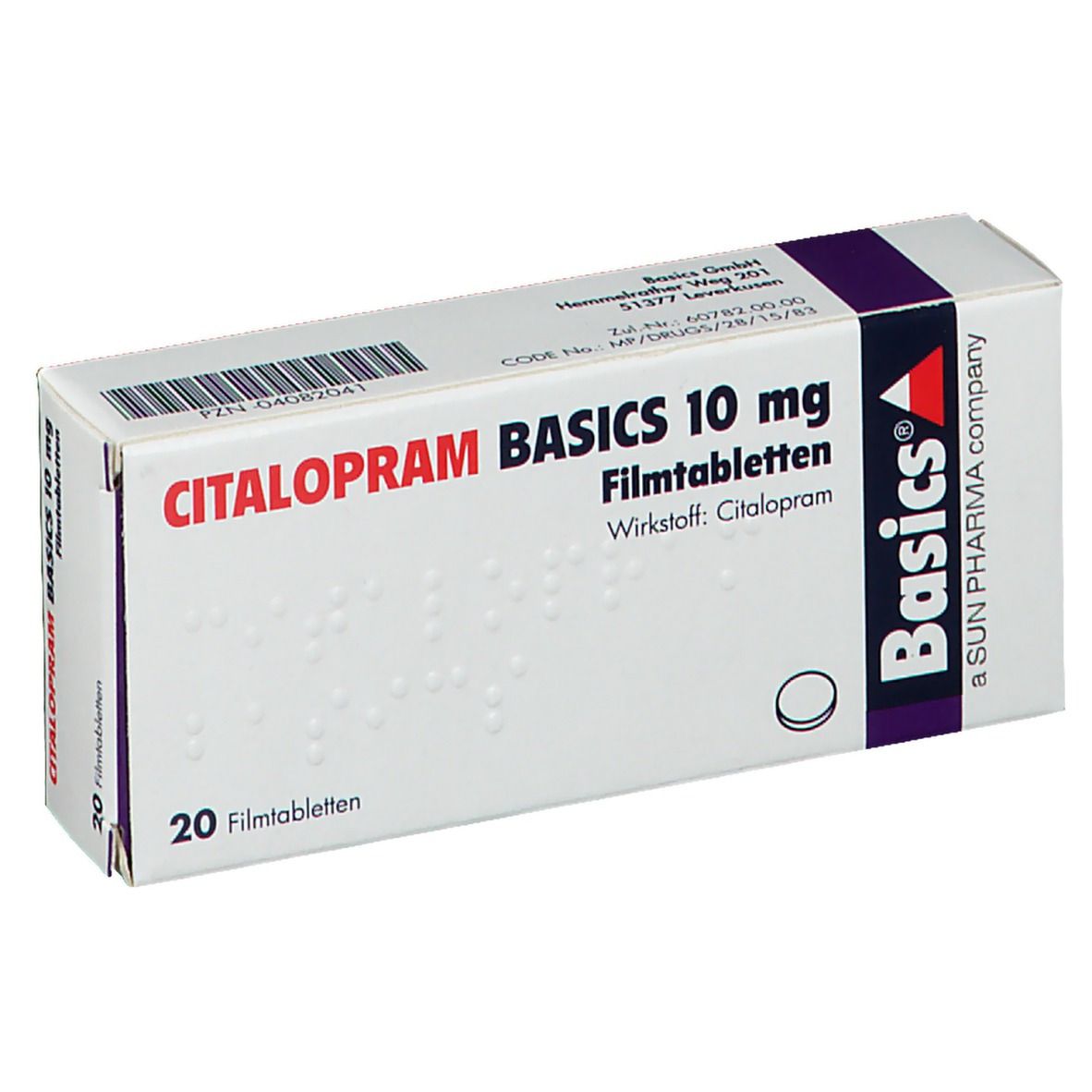 Citalopram Basics 10 Mg 20 St Mit Dem E Rezept Kaufen Shop Apotheke