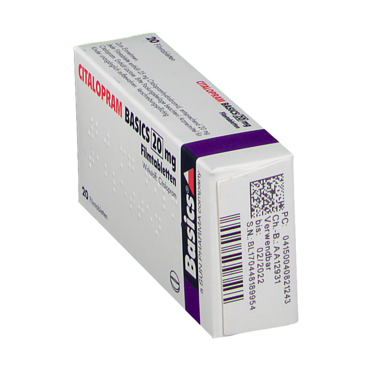 Citalopram Basics 20 mg Filmtabletten St