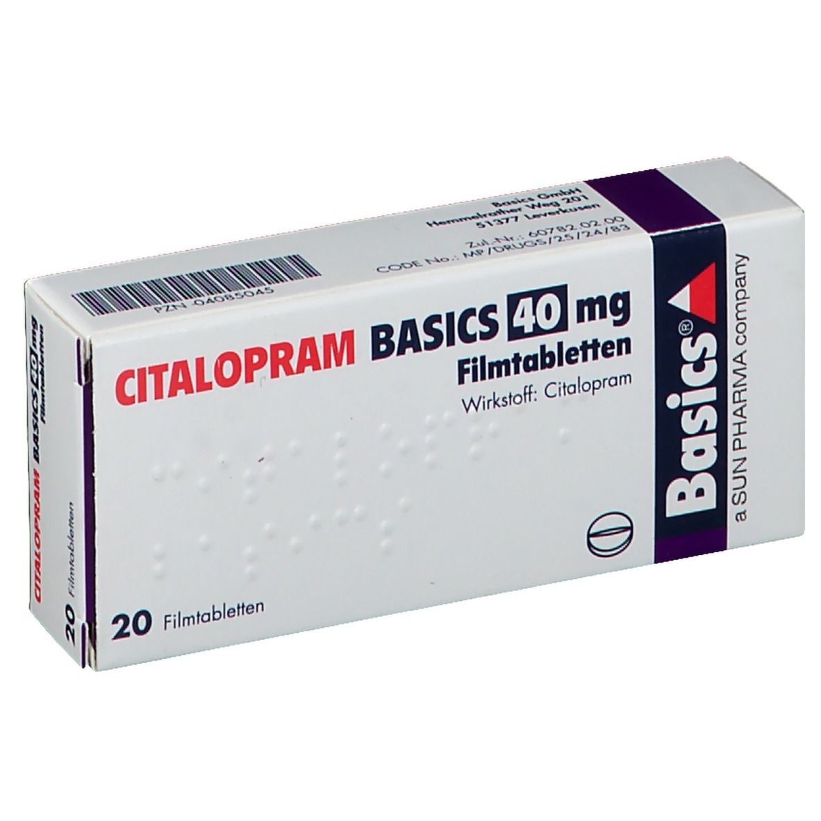 CITALOPRAM BASICS 40 mg