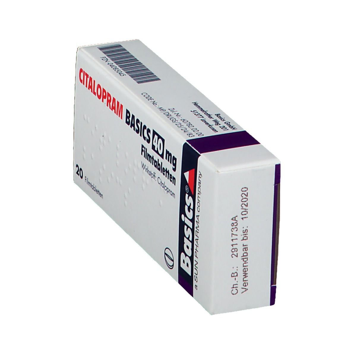 CITALOPRAM BASICS 40 mg