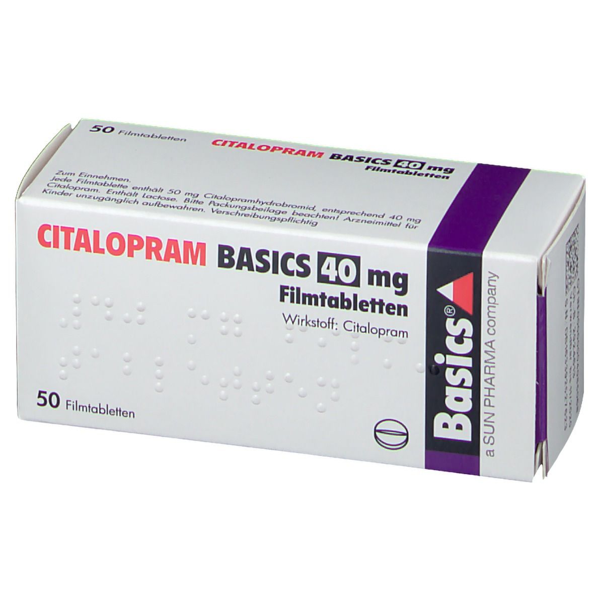 CITALOPRAM BASICS 40 mg 50 St mit dem E-Rezept kaufen - Shop Apotheke