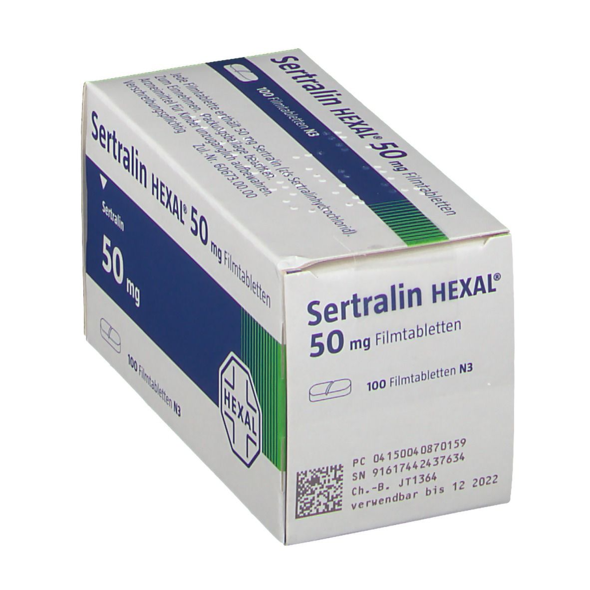 Sertralin Hexal 100 mg Filmtabletten Dose St