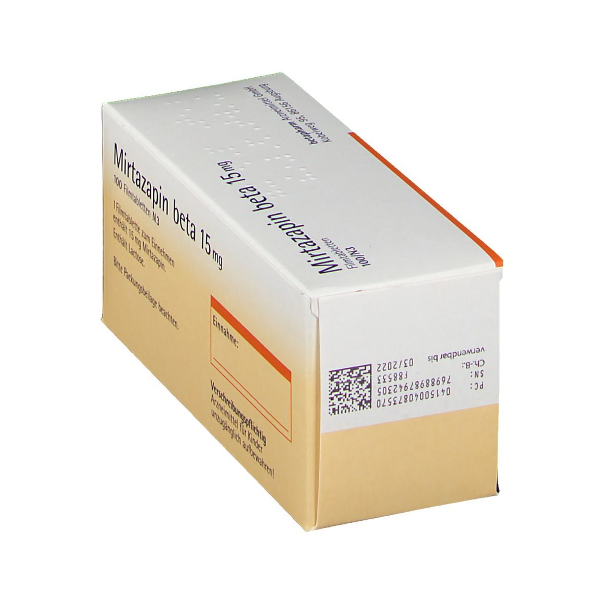Mirtazapin beta 15 mg