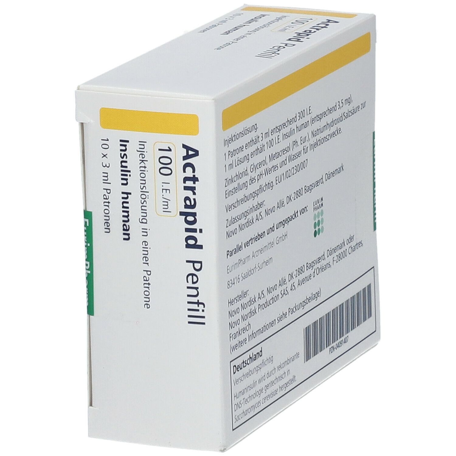Actrapid fill 100 I.E./ml