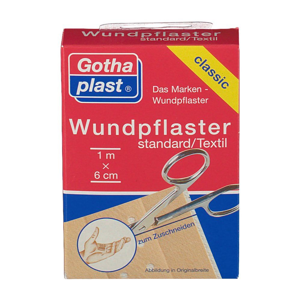Gothaplast® Wundpflaster wasserabweisend, robust 1 m x 6 cm