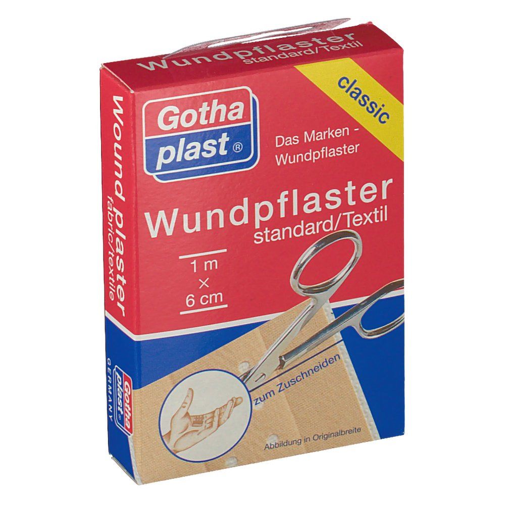 Gothaplast® Wundpflaster wasserabweisend, robust 1 m x 6 cm