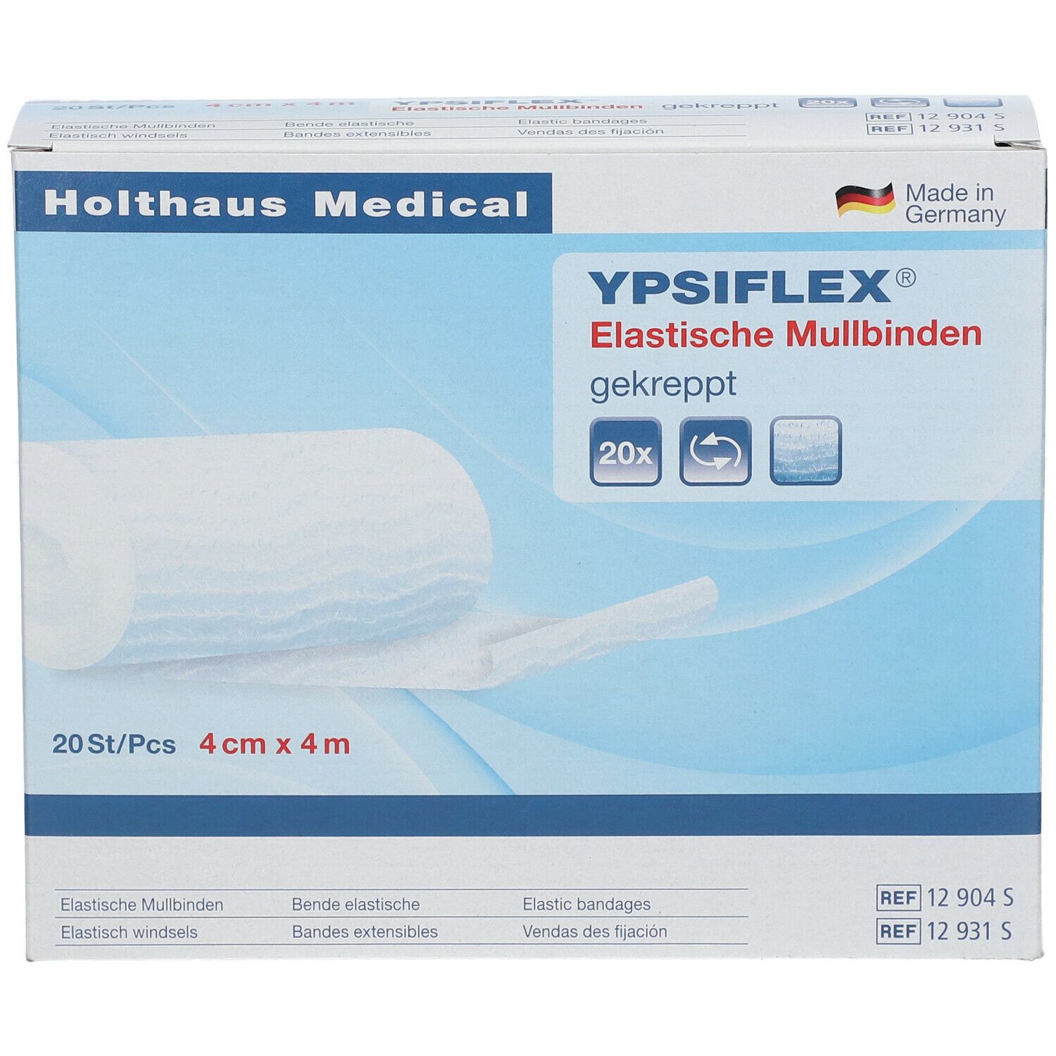 YPSIFLEX® Elastische Mullbinden 4 cm x 4 m