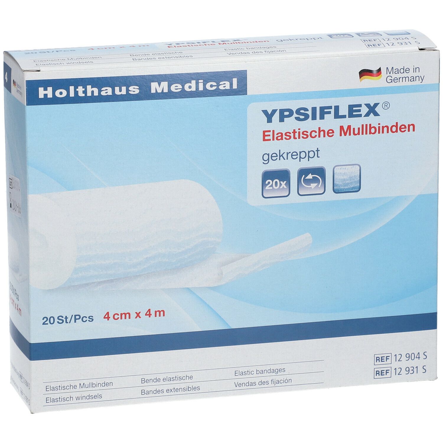 YPSIFLEX® Elastische Mullbinden 4 cm x 4 m