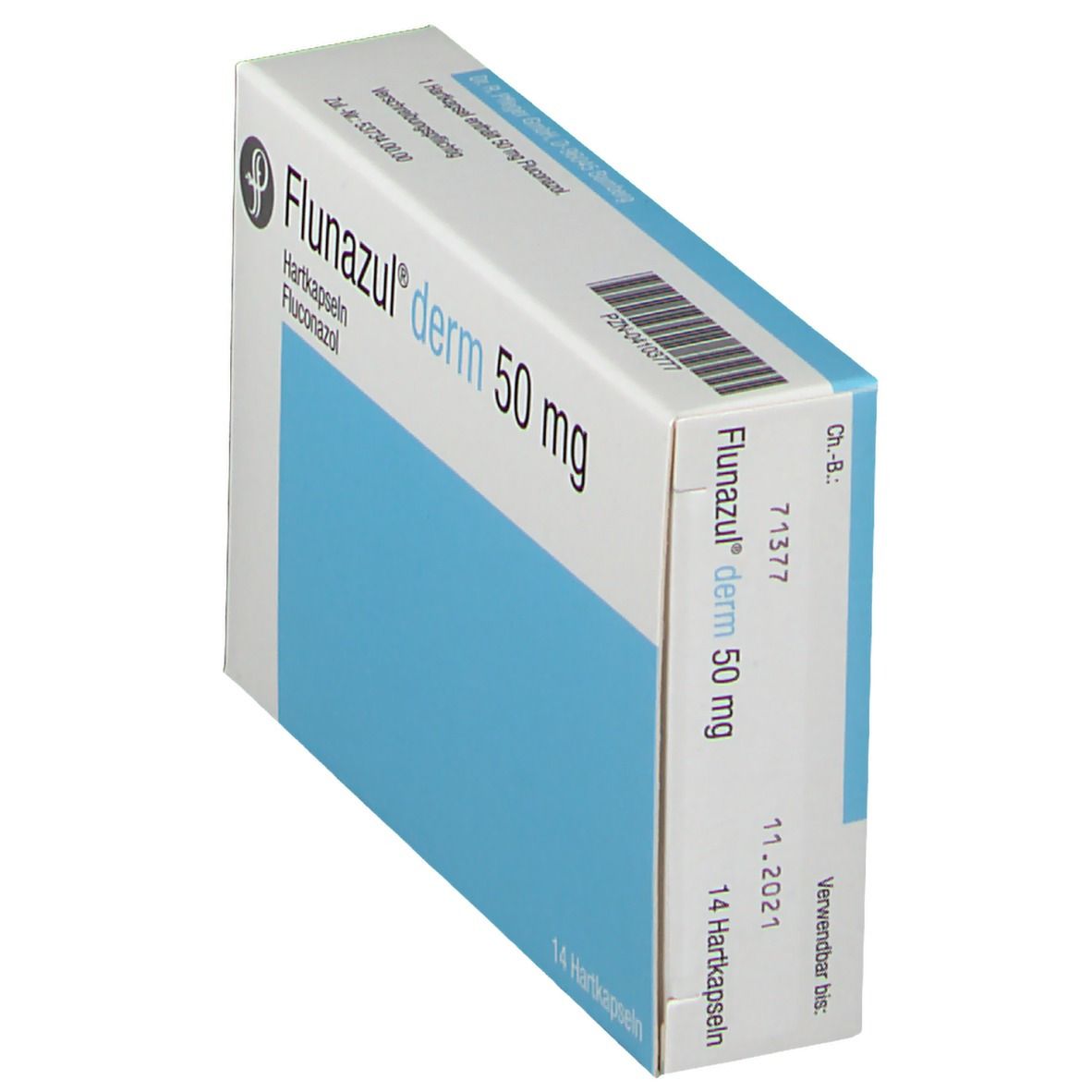 Flunazul derm 50 mg Hartkapseln 14 St