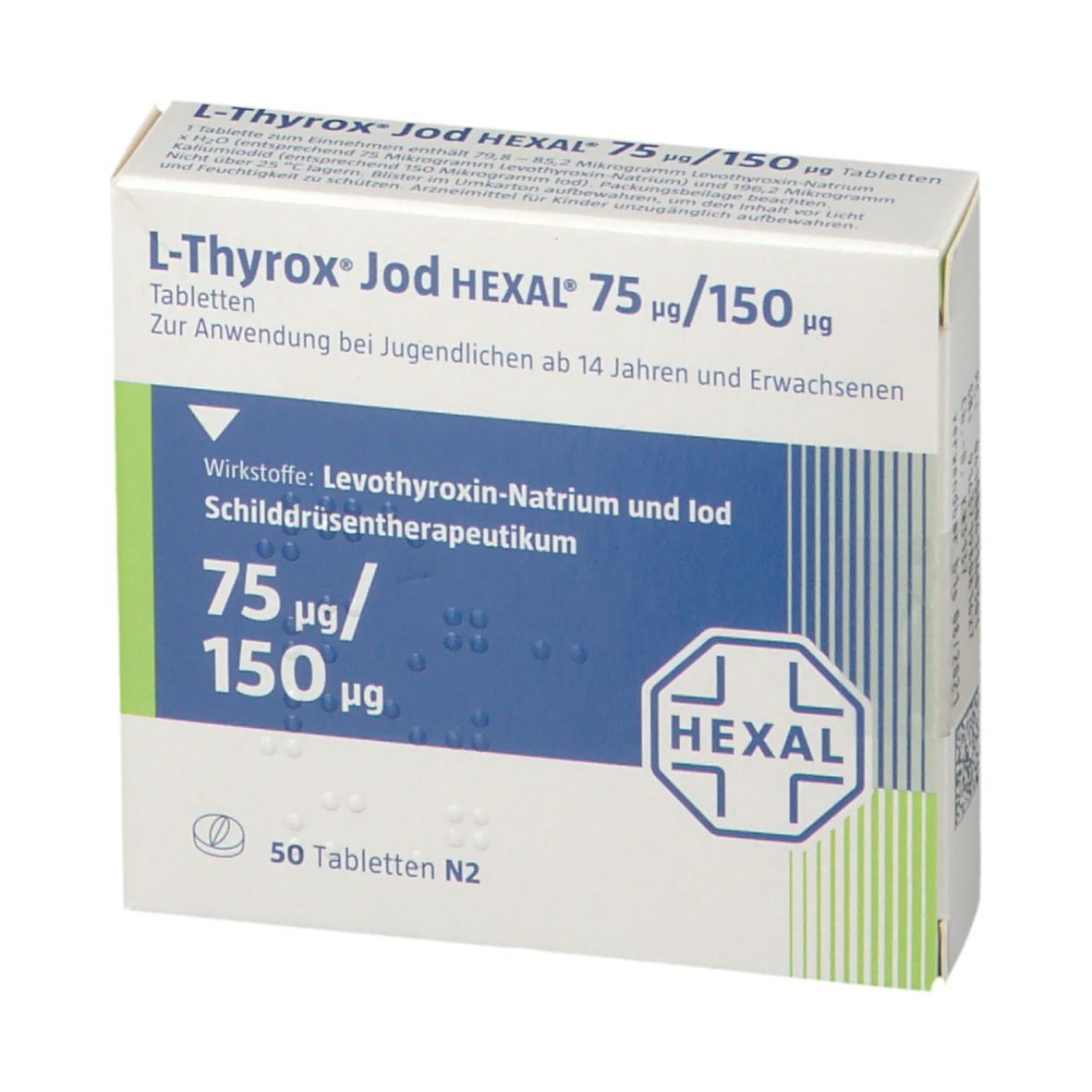 L-Thyrox® Jod HEXAL® 75 µg/150 µg