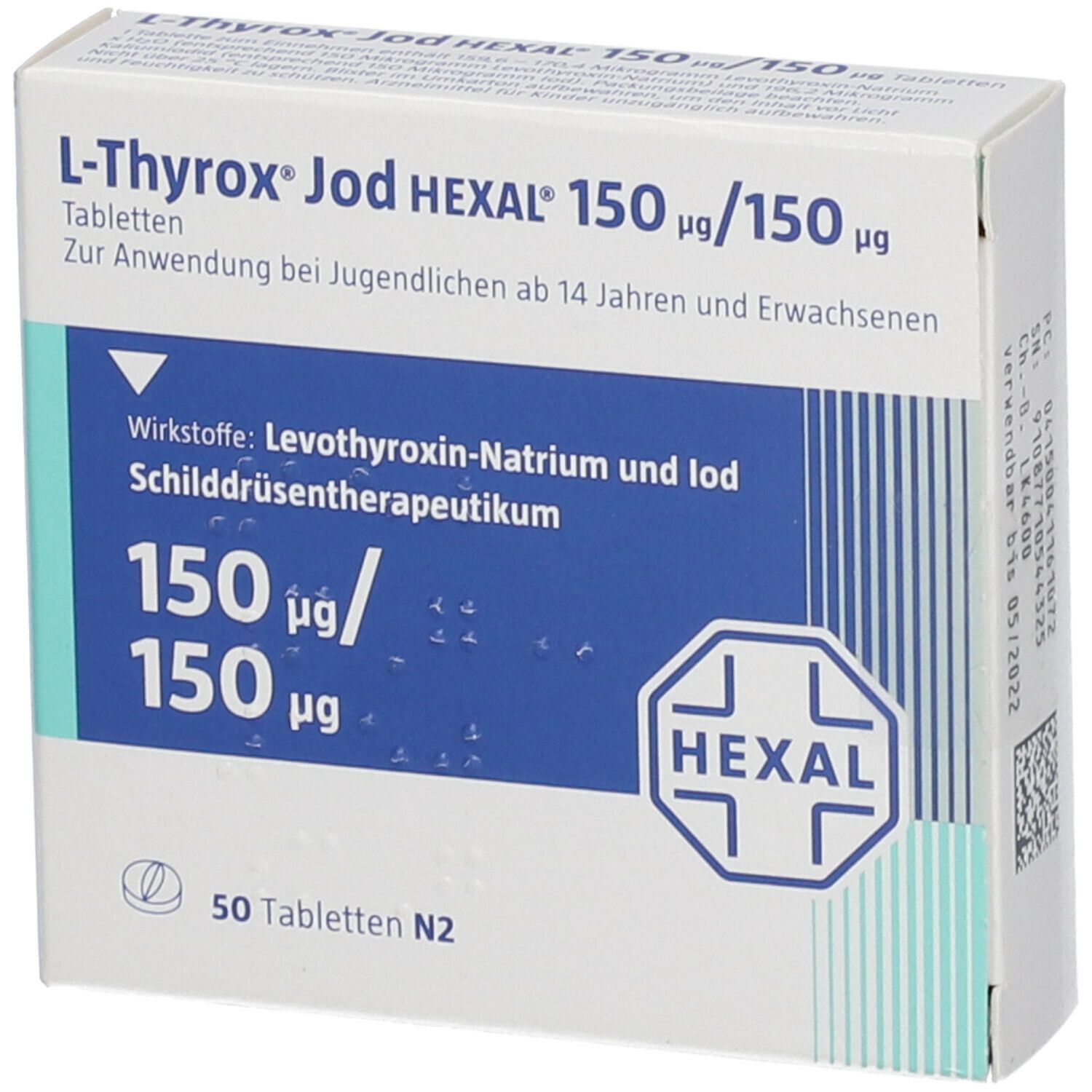L-Thyrox® Jod HEXAL® 150 µg/150 µg