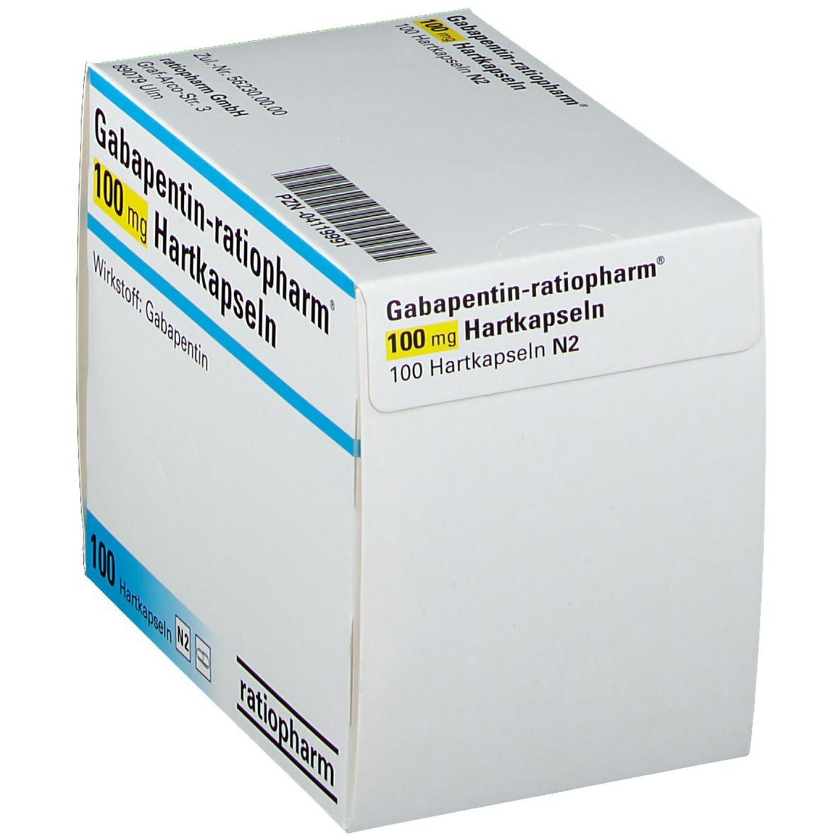 GABAPENTIN-ratiopharm 100 mg Hartkapseln St