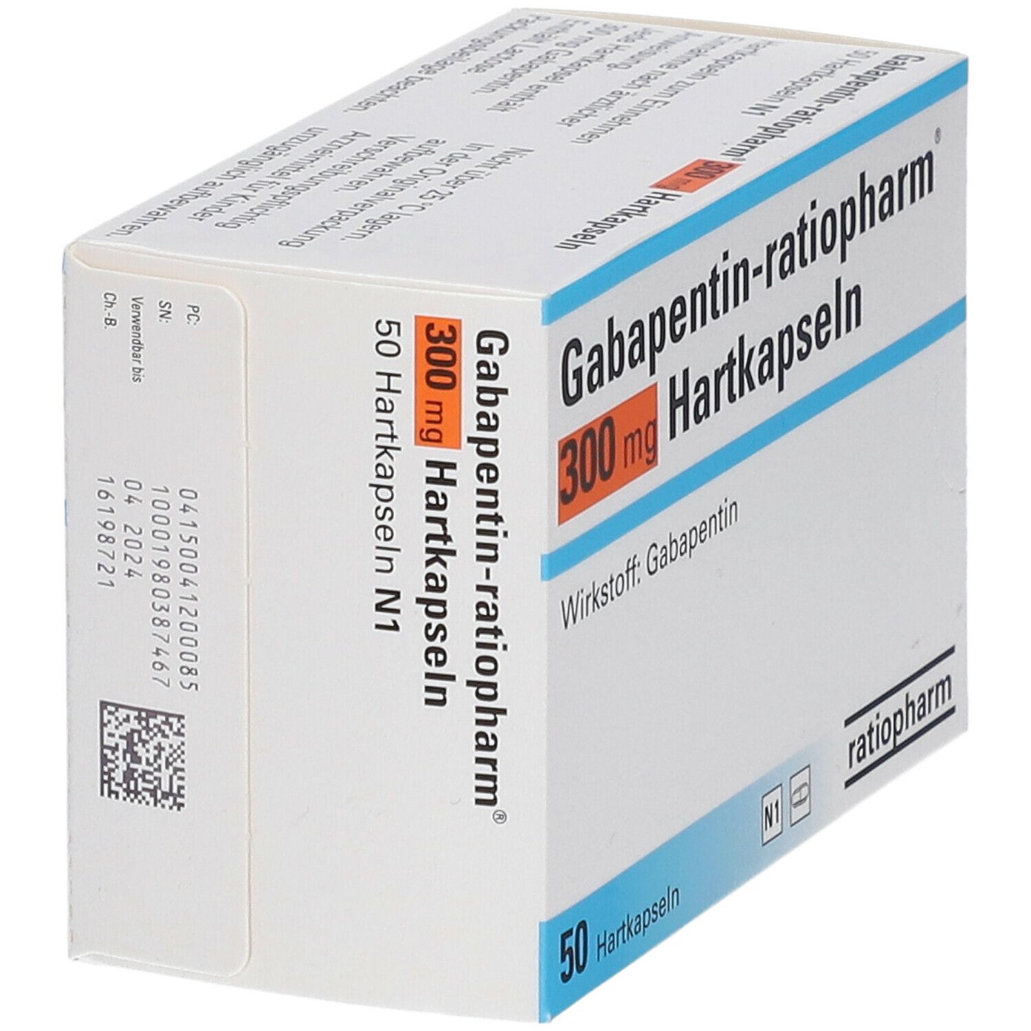 GABAPENTIN-ratiopharm 300 mg Hartkapseln 50 St