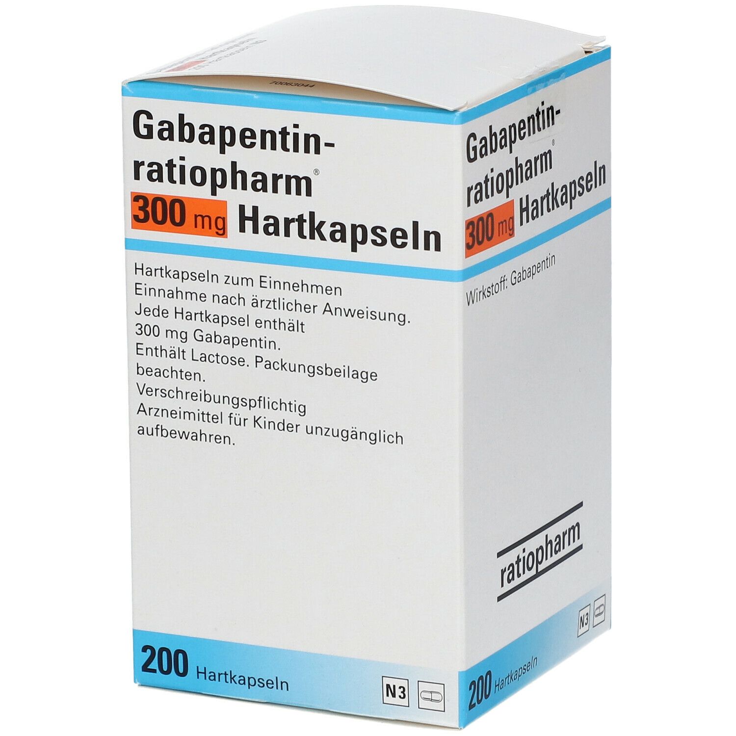 GABAPENTIN-ratiopharm 300 mg Hartkapseln 200 St