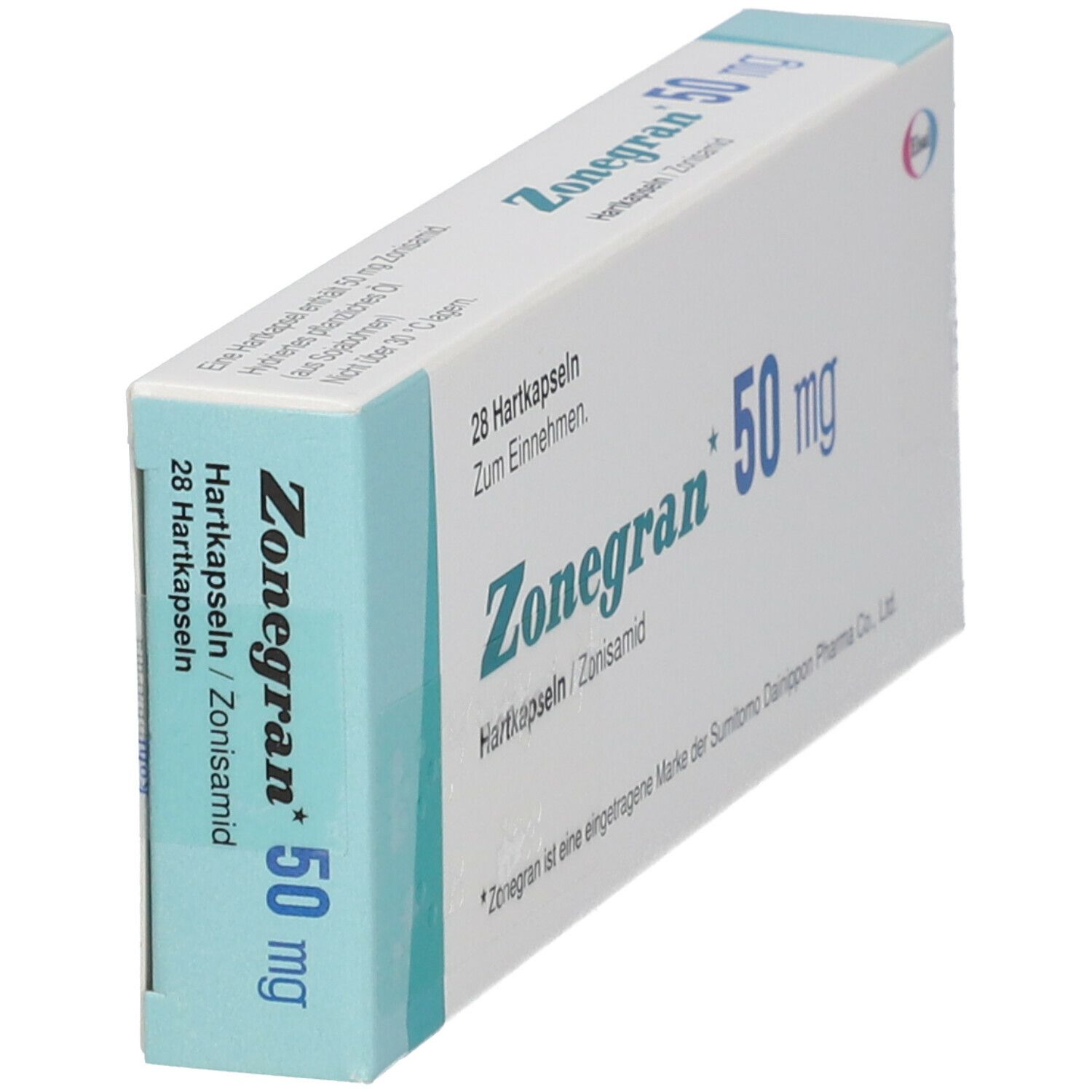 Zonegran 50 mg Hartkapseln 28 St