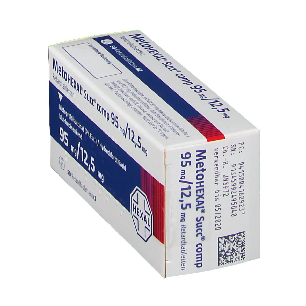 Metohexal Succ comp. 95mg/12,5mg Retardtabletten 100 St Retard-Tabletten